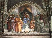 Domenicho Ghirlandaio Feuerprobe des Hl.Franziskus vor dem Sultan oil painting